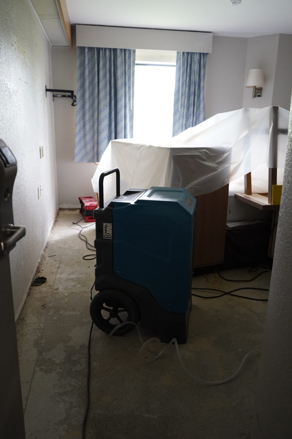 Professional drying equipment deployed in a Waterford Township, MI water damage property