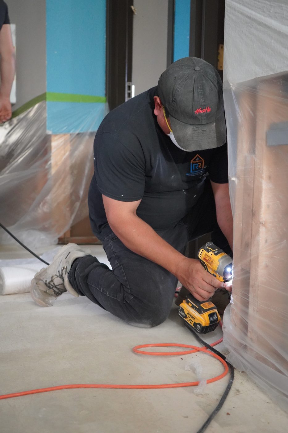 Revive technician performing rebuild work in Warren